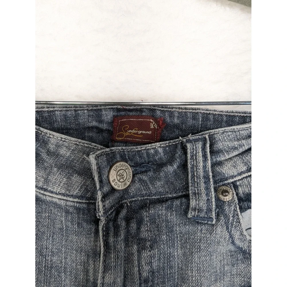 Underground Soul‎ Girls Jeans Medium Wash Denim Bootcut Size 16x28 Regular